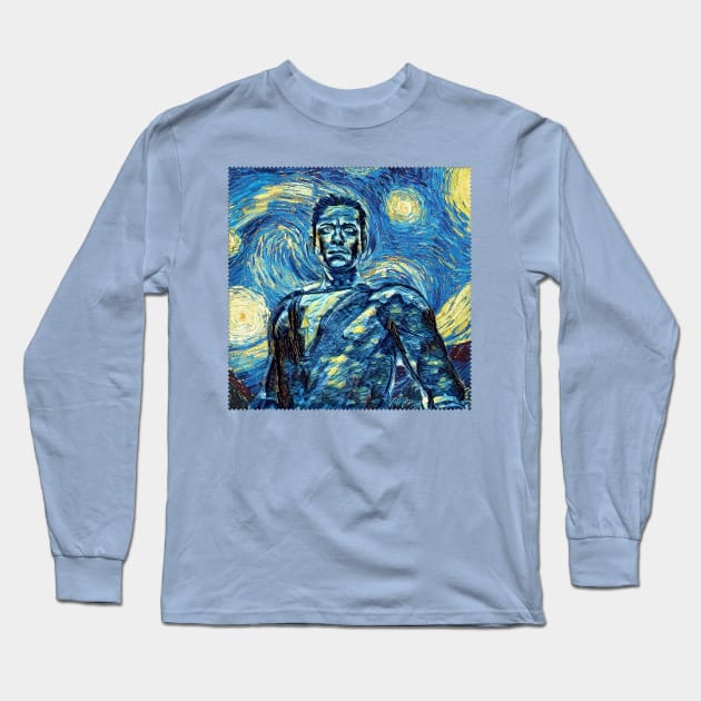 Shazam Van Gogh Style Long Sleeve T-Shirt by todos